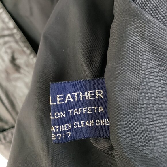 Vintage Anthony Michael Geanuine Leather Vest Black Button Front size M Unisex - Picture 12 of 14